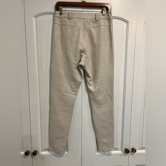 TOPSHOP NWOT beige faux leather blade trouser with no pockets - Picture 12 of 13